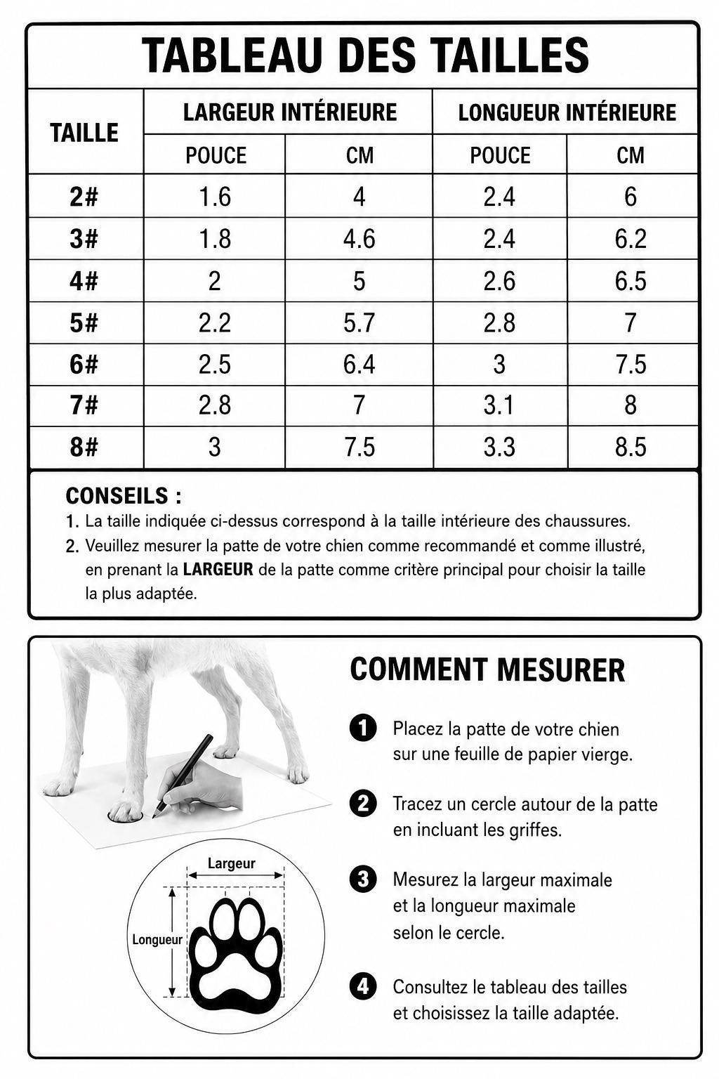 Chaussures Imperméables pour Chien – Semelles Antidérapantes & Réfléchissantes (4 pcs)