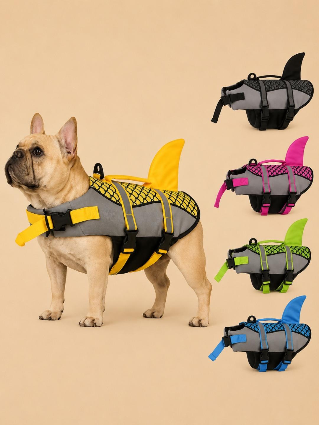Veste de Plage & Piscine pour Chien Aquatique — Motif Écailles Requin