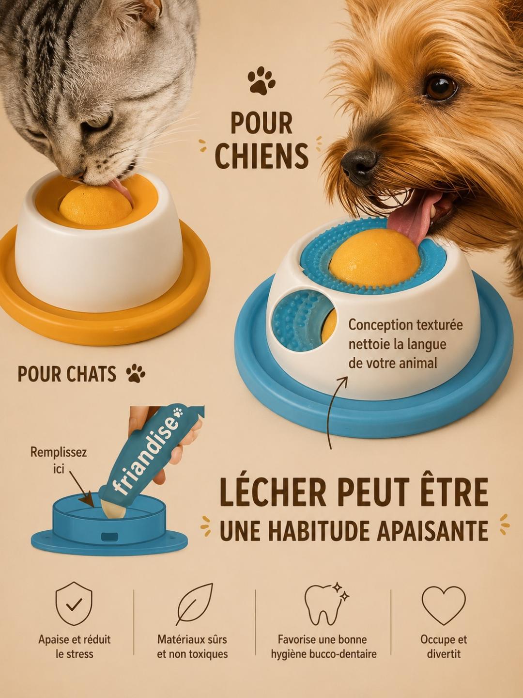 Jouet d'Enrichissement pour Chien – Distributeur de Friandises en Silicone