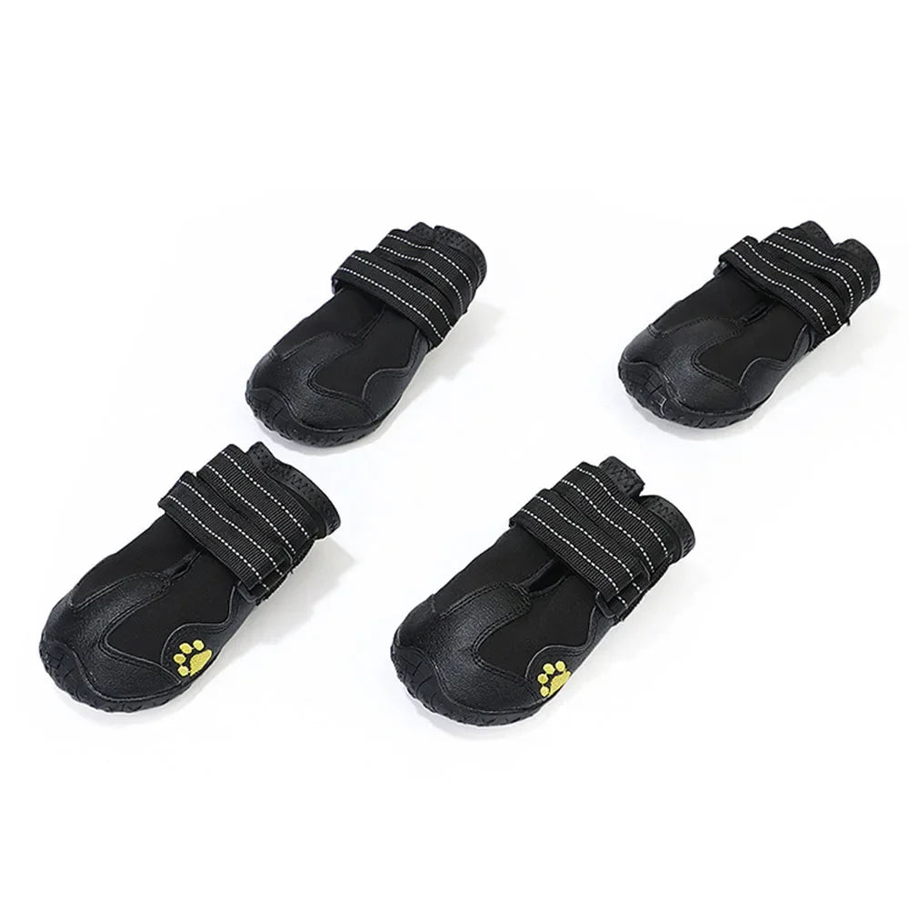 Chaussures Imperméables pour Chien – Semelles Antidérapantes & Réfléchissantes (4 pcs)