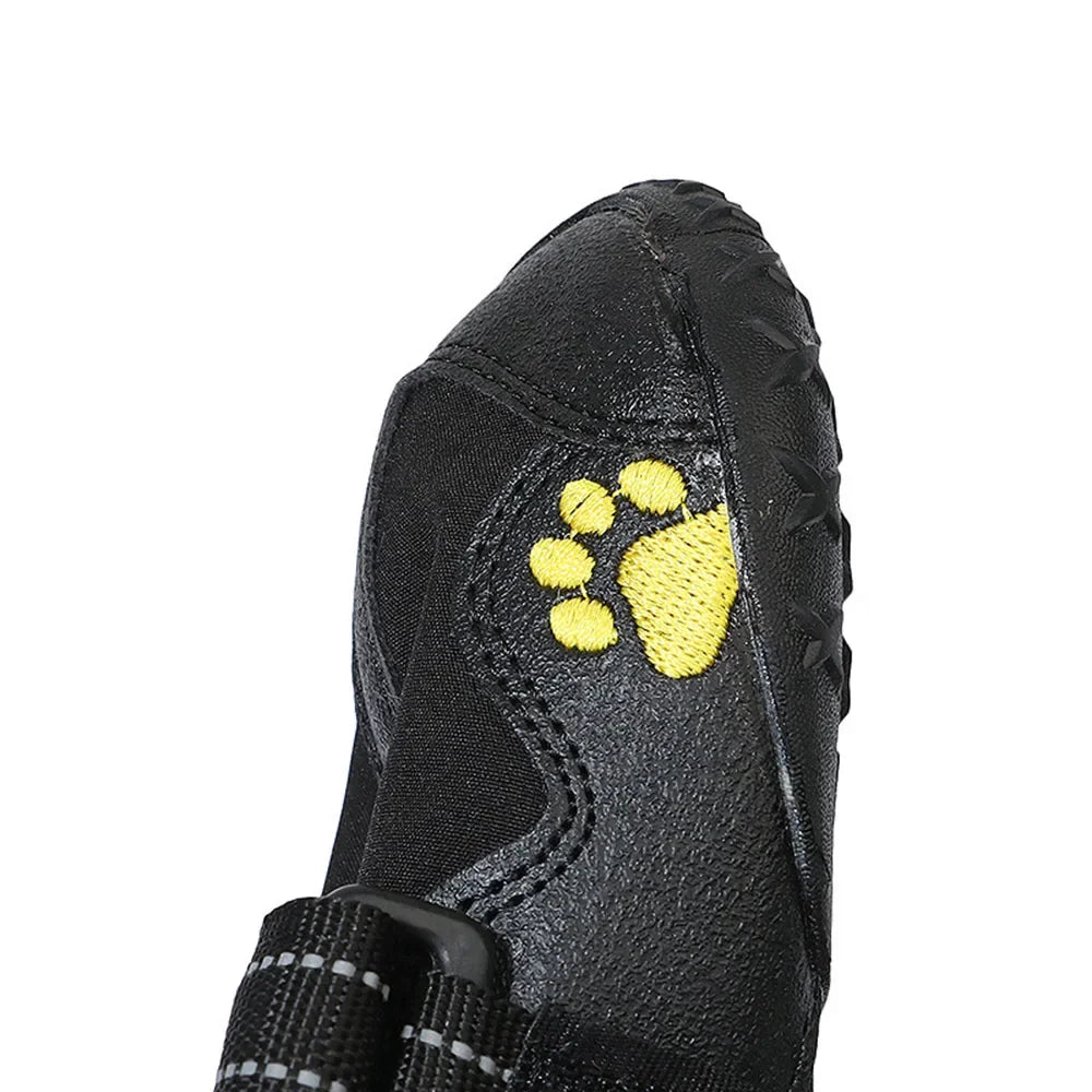 Chaussures Imperméables pour Chien – Semelles Antidérapantes & Réfléchissantes (4 pcs)