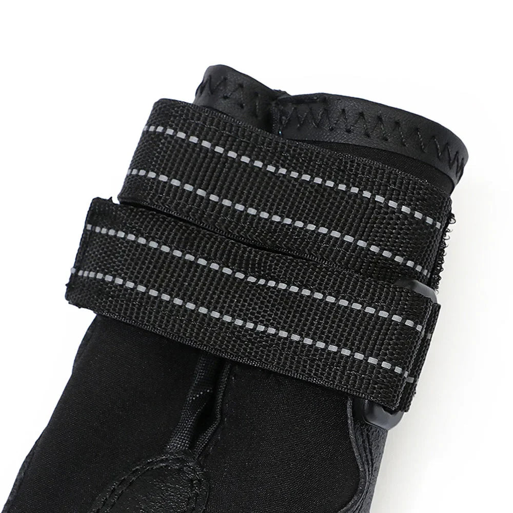 Chaussures Imperméables pour Chien – Semelles Antidérapantes & Réfléchissantes (4 pcs)
