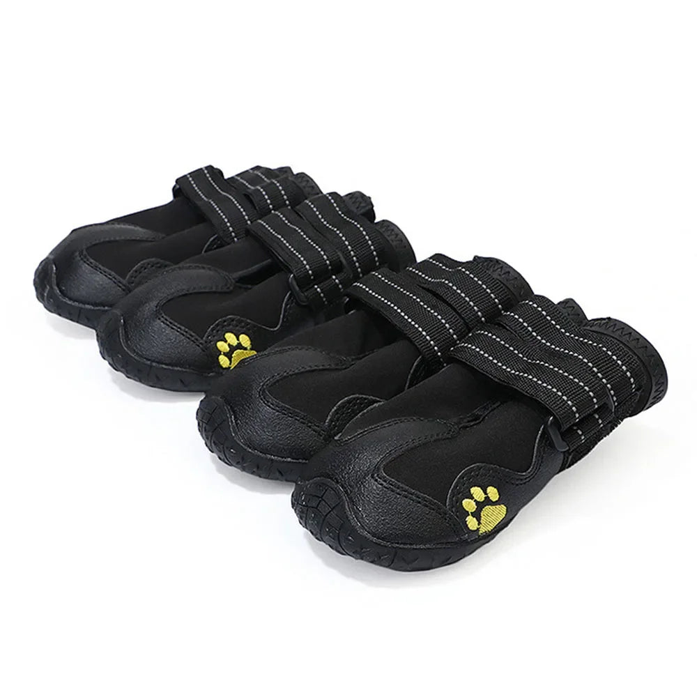 Chaussures Imperméables pour Chien – Semelles Antidérapantes & Réfléchissantes (4 pcs)