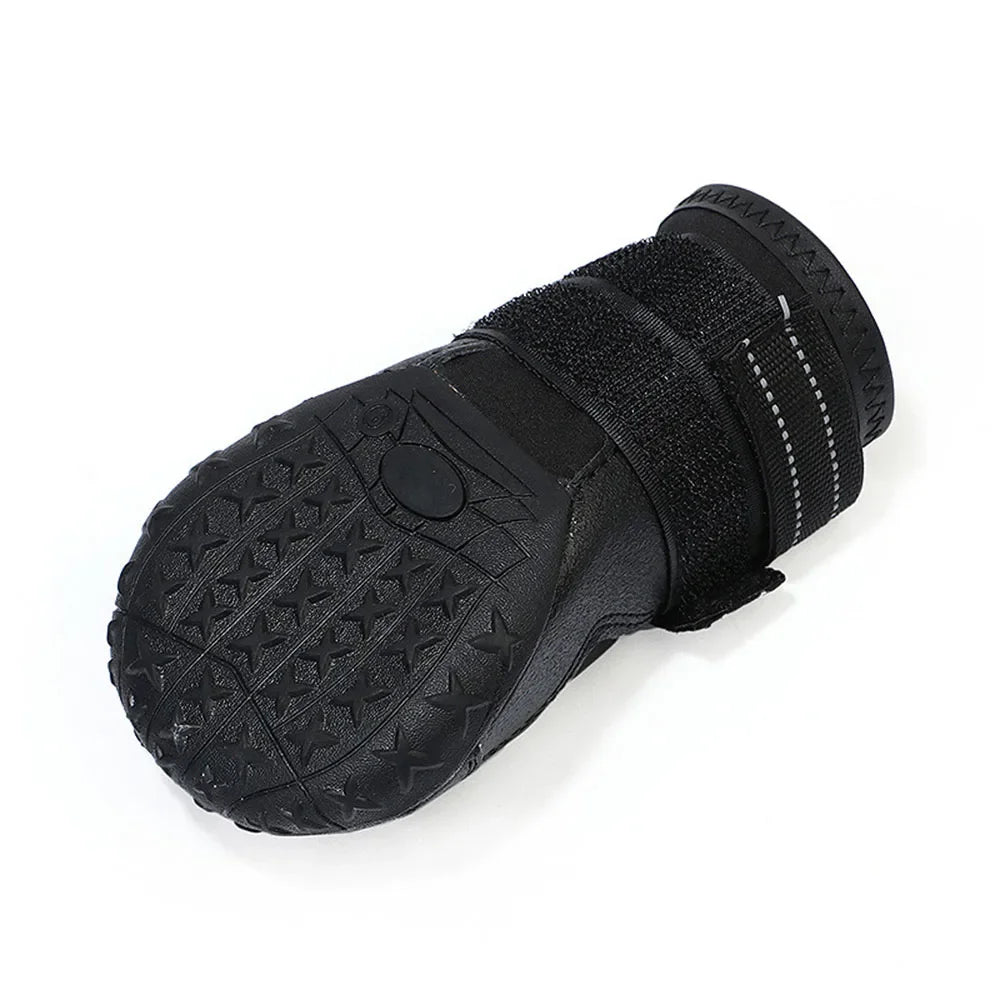 Chaussures Imperméables pour Chien – Semelles Antidérapantes & Réfléchissantes (4 pcs)