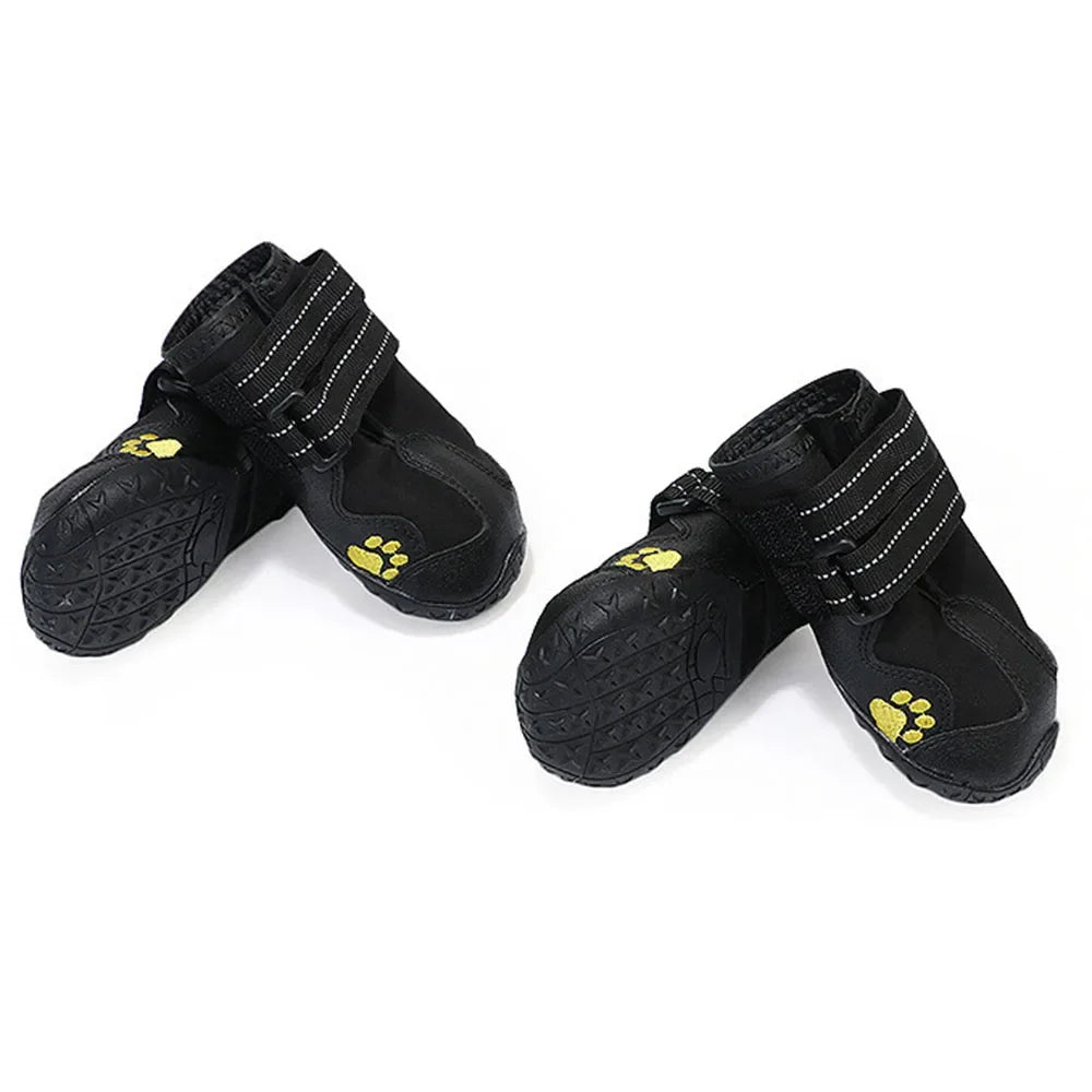Chaussures Imperméables pour Chien – Semelles Antidérapantes & Réfléchissantes (4 pcs)
