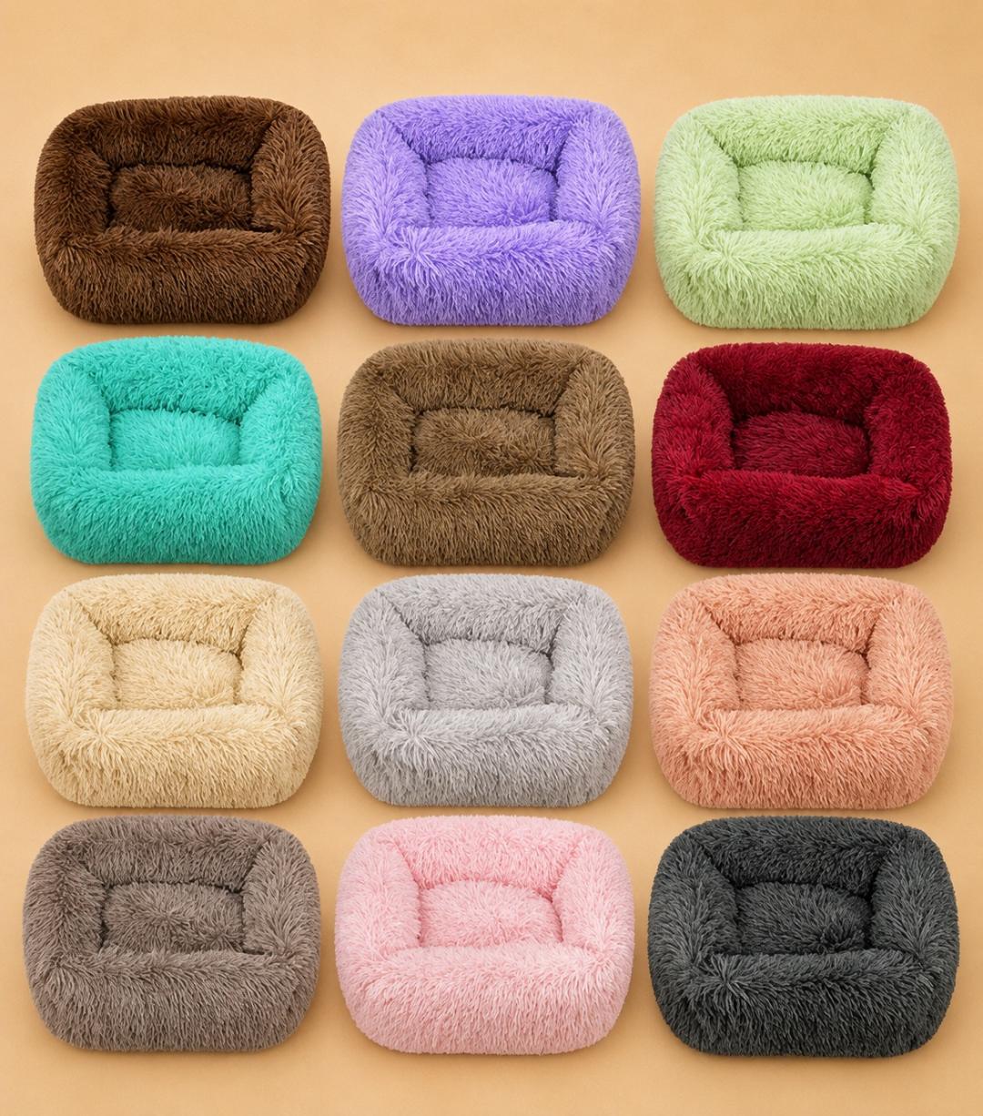 Panier Lit Douillet pour Chien & Chat — Coton Lavable | Toutes Tailles