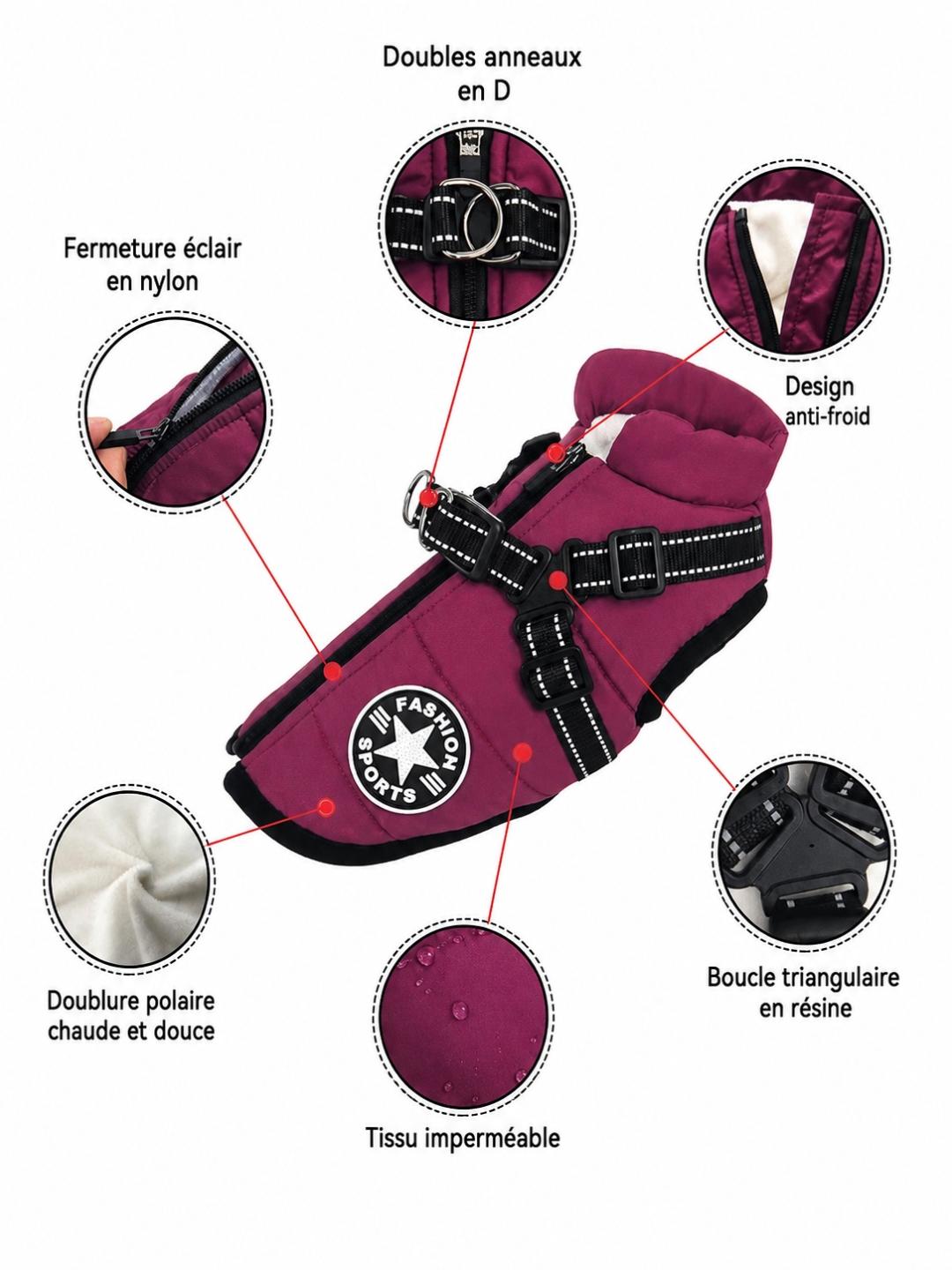 Manteau Imperméable pour Chien