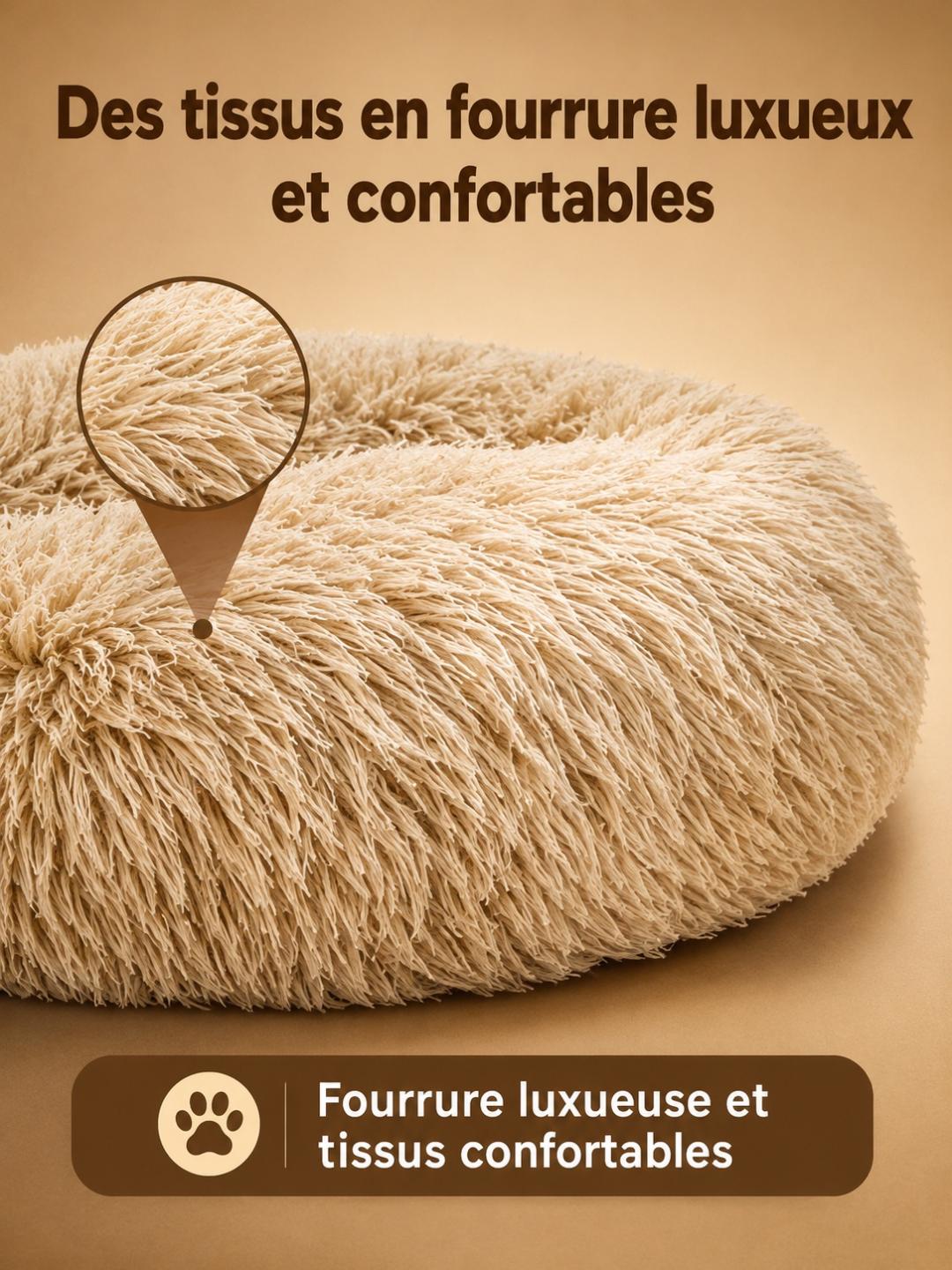 Panier Lit Douillet pour Chien & Chat — Coton Lavable | Toutes Tailles